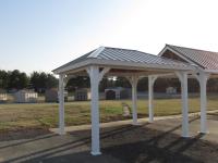 10X12 HIP STYLE VINYL PAVILION AT PINE CREEK STRUCTURES IN YORK, PA.